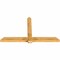 Ekena Millwork Eugene Rough Sawn Timber Gable Bracket, Western Red Cedar, 84"W x 49"H x 4"D x 6"F, 14/12 Pitch GBW084X49X0406EUG00RWR - alternate 5